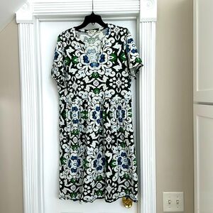 14L Boden easy notch short sleeve dress